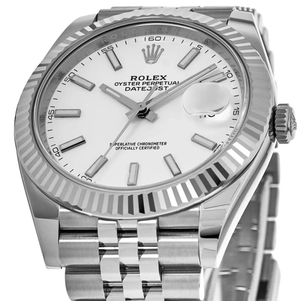 Rolex Datejust 36mm unisex mirror watch, white dial – view 4