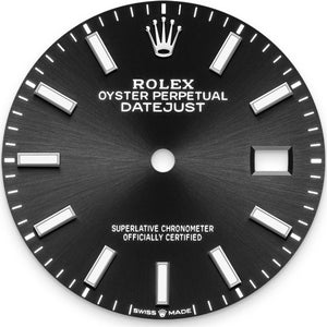 Rolex Datejust 36mm unisex mirror watch, black dial – view 3