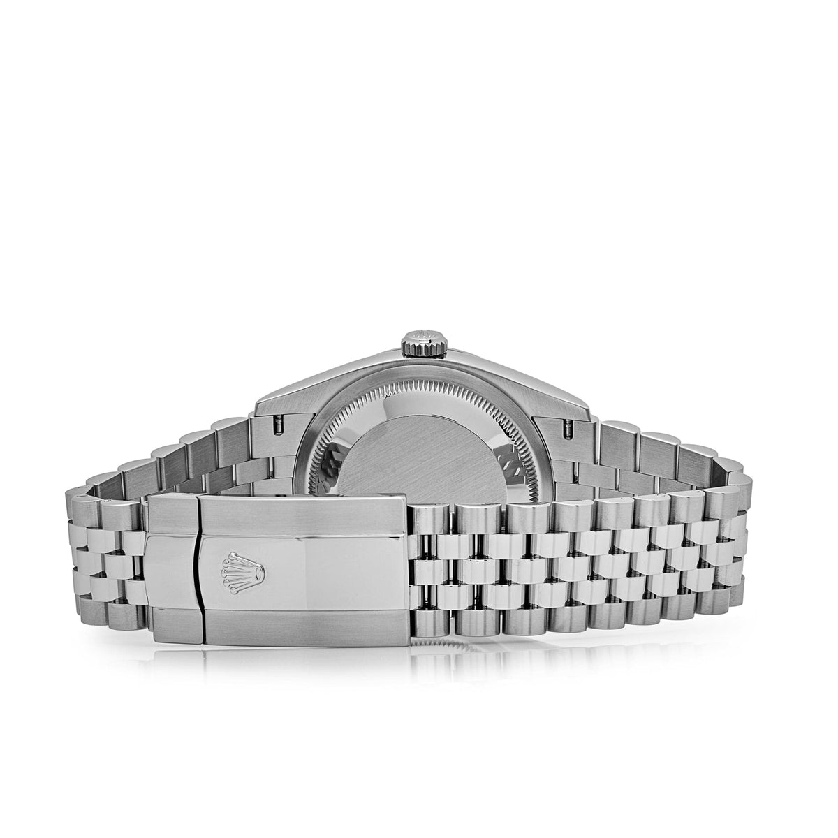 Rolex Datejust 36mm unisex mirror watch, black dial – view 7