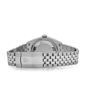 Rolex Datejust 36mm unisex mirror watch, black dial – view 7