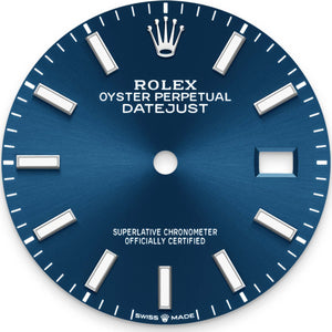 Rolex Datejust 36mm unisex mirror watch, blue dial – view 2