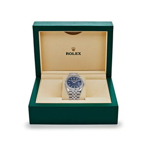 Rolex Datejust 36mm unisex mirror watch, blue dial – view 7