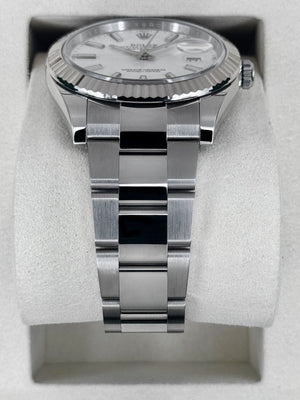 Rolex Datejust 36mm unisex mirror watch, white dial – view 4