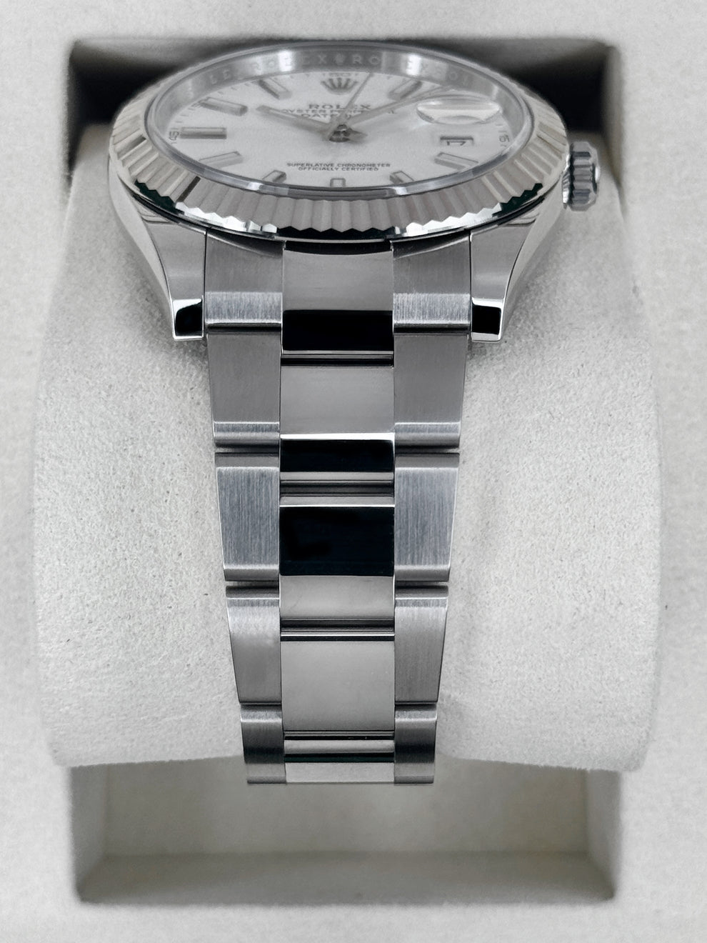 Rolex Datejust 36mm unisex mirror watch, white dial – view 4