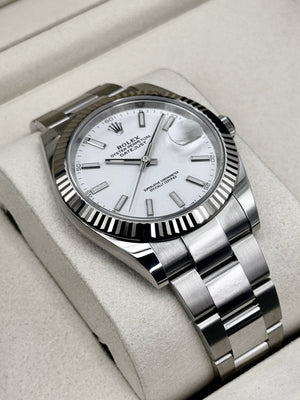 Rolex Datejust 36mm unisex mirror watch, white dial – view 7
