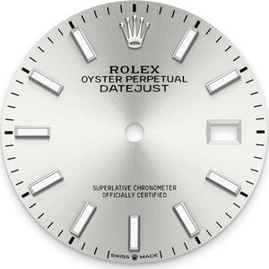 Rolex Datejust 36mm unisex mirror watch, silver dial – view 2