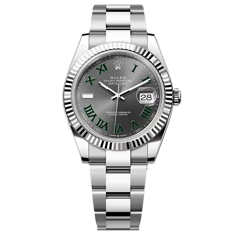 Rolex Datejust 36mm unisex mirror watch, gray Roman numeral dial – view 2