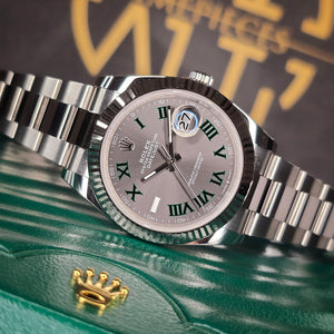 Rolex Datejust 36mm unisex mirror watch, gray Roman numeral dial – view 3