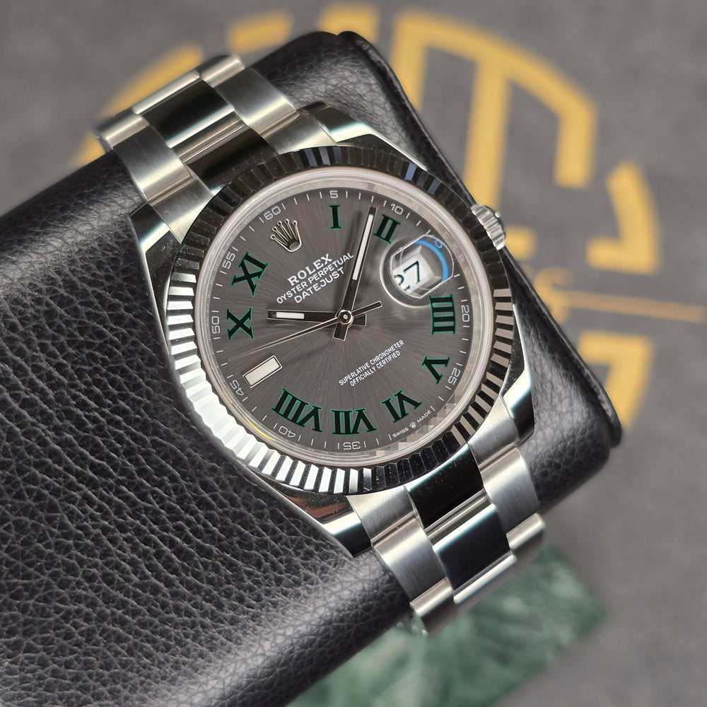 Rolex Datejust 36mm unisex mirror watch, gray Roman numeral dial – view 5