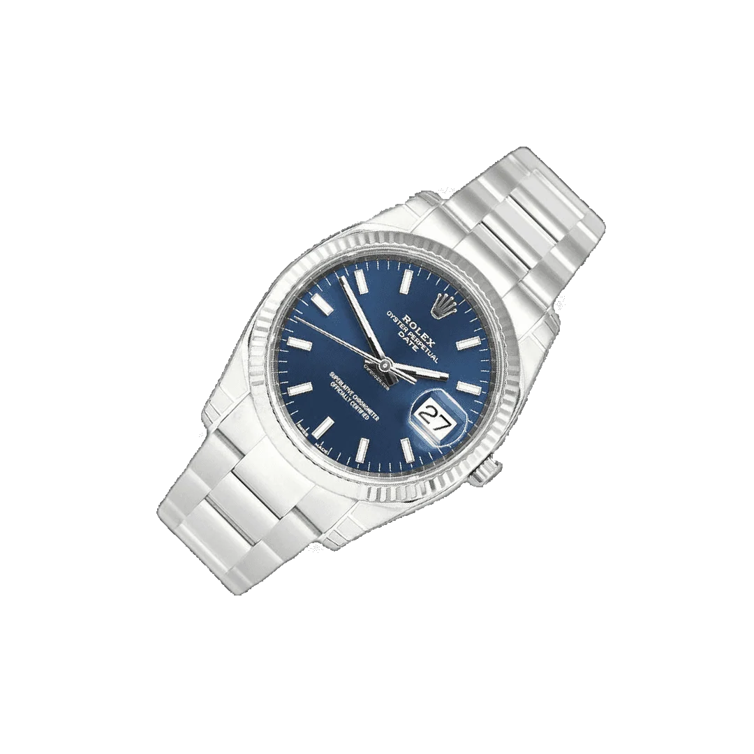 Rolex Datejust 36mm unisex mirror watch, dark blue dial – view 4
