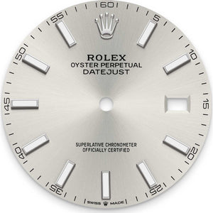 Rolex Datejust 41mm men's mirror watch, silver dial – view 2