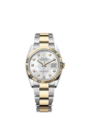 Rolex Datejust 41mm men's mirror watch, white mother-of-pearl stone-set dial – view 4