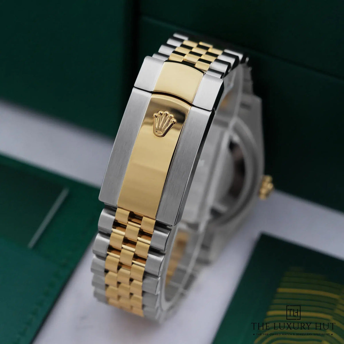 Rolex Datejust 41mm men's mirror watch, green dial – view 6
