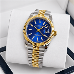 Rolex Datejust 41mm men's mirror watch, blue dial – view 7