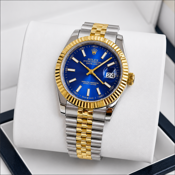 Rolex Datejust 41mm men's mirror watch, blue dial – view 7
