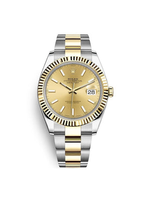 Rolex Datejust 41mm men's mirror watch, champagne dial – view 2