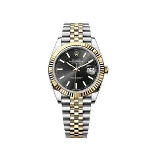 Rolex Datejust 41mm men's mirror watch, dark gray dial – view 2