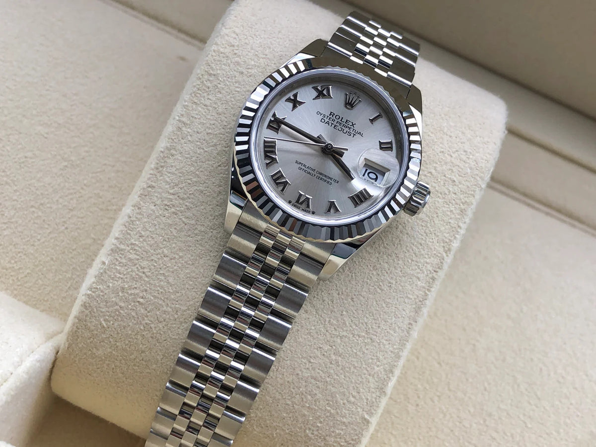 Rolex Datejust 31mm women's mirror watch, silver Roman numeral dial – view 3