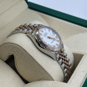 Rolex Datejust 31mm women's mirror watch, white Roman numeral dial – view 3