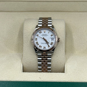 Rolex Datejust 31mm women's mirror watch, white Roman numeral dial – view 4