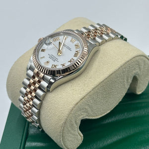 Rolex Datejust 31mm women's mirror watch, white Roman numeral dial – view 6