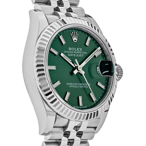 Rolex Datejust 31mm women's mirror watch, mint green dial – view 2