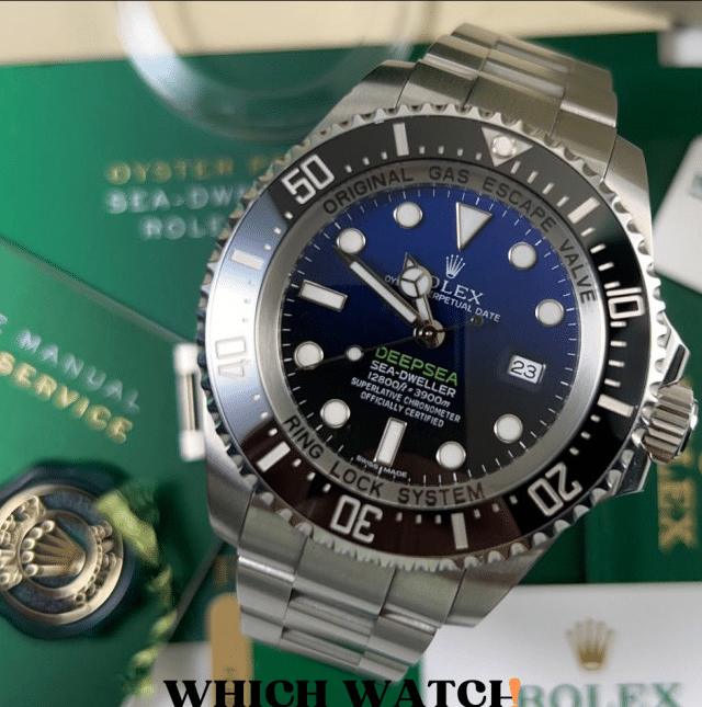 Rolex Deepsea men's mirror watch, blue dial – view 2
