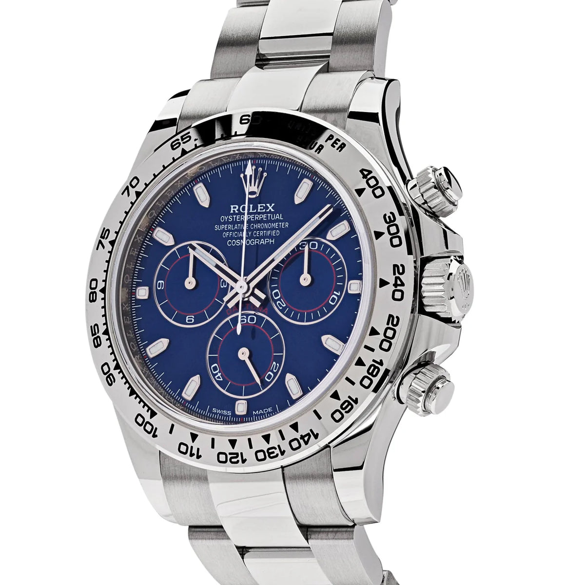 Rolex Daytona men's mirror watch, blue dial – view 10