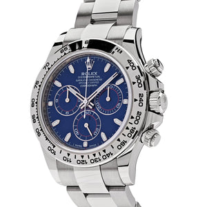 Rolex Daytona men's mirror watch, blue dial – view 10