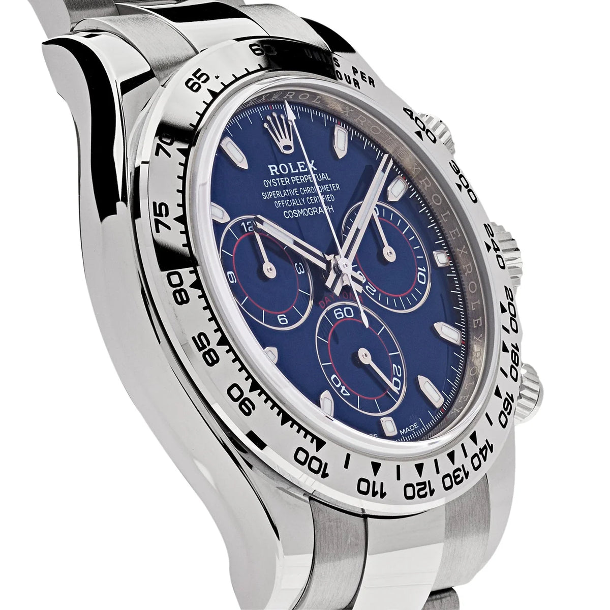Rolex Daytona men's mirror watch, blue dial – view 11