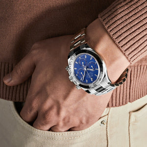 Rolex Daytona men's mirror watch, blue dial – view 12