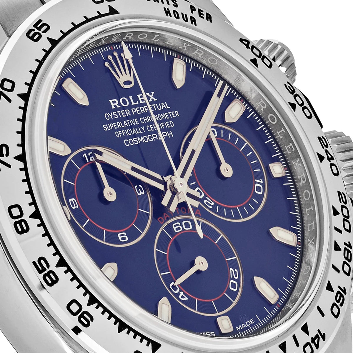 Rolex Daytona men's mirror watch, blue dial – view 13