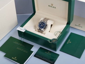 Rolex Daytona men's mirror watch, blue dial – view 6