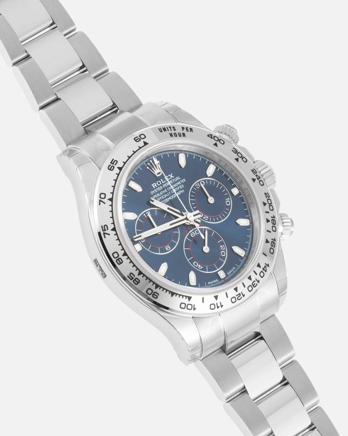 Rolex Daytona men's mirror watch, blue dial – view 7