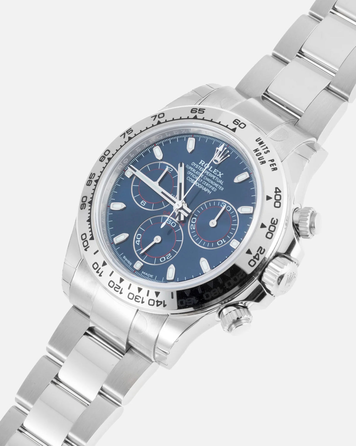 Rolex Daytona men's mirror watch, blue dial – view 8