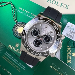 Rolex Daytona men's mirror watch, silver dial – view 3