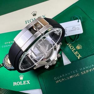 Rolex Daytona men's mirror watch, silver dial – view 4