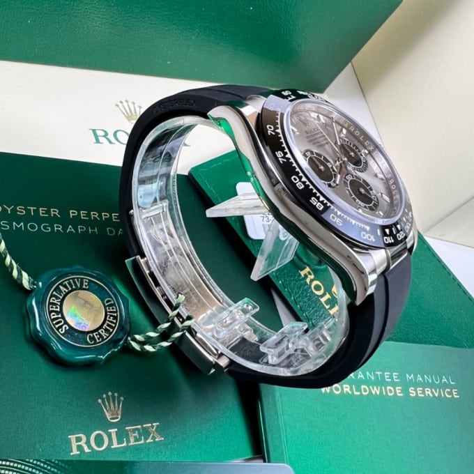 Rolex Daytona men's mirror watch, silver dial – view 5