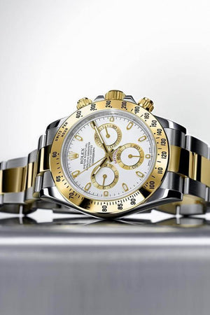 Rolex Daytona men's mirror watch, white dial – view 11