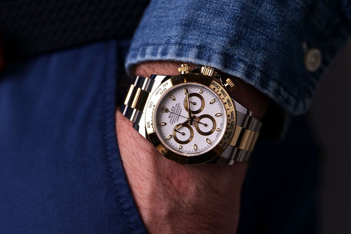 Rolex Daytona men's mirror watch, white dial – view 12