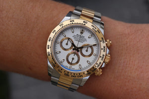 Rolex Daytona men's mirror watch, white dial – view 13