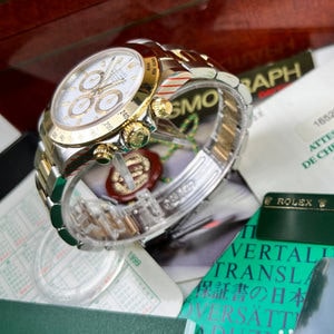 Rolex Daytona men's mirror watch, white dial – view 2