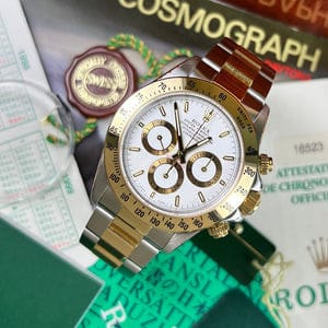 Rolex Daytona men's mirror watch, white dial – view 3