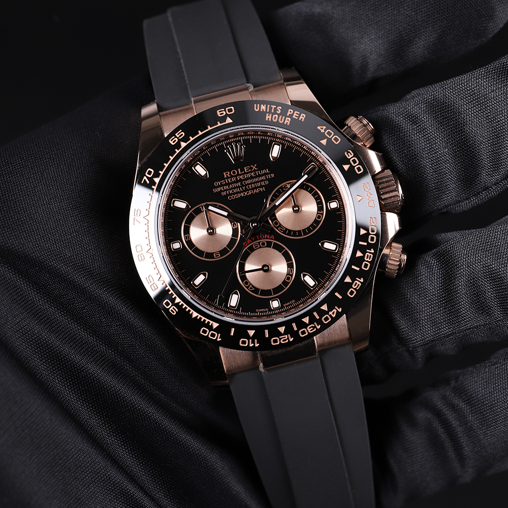 Rolex Daytona men's mirror watch, black dial – view 10