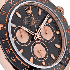 Rolex Daytona men's mirror watch, black dial – view 8
