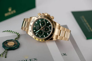 Rolex Daytona men's mirror watch, green dial – view 10