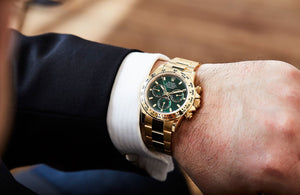 Rolex Daytona men's mirror watch, green dial – view 11