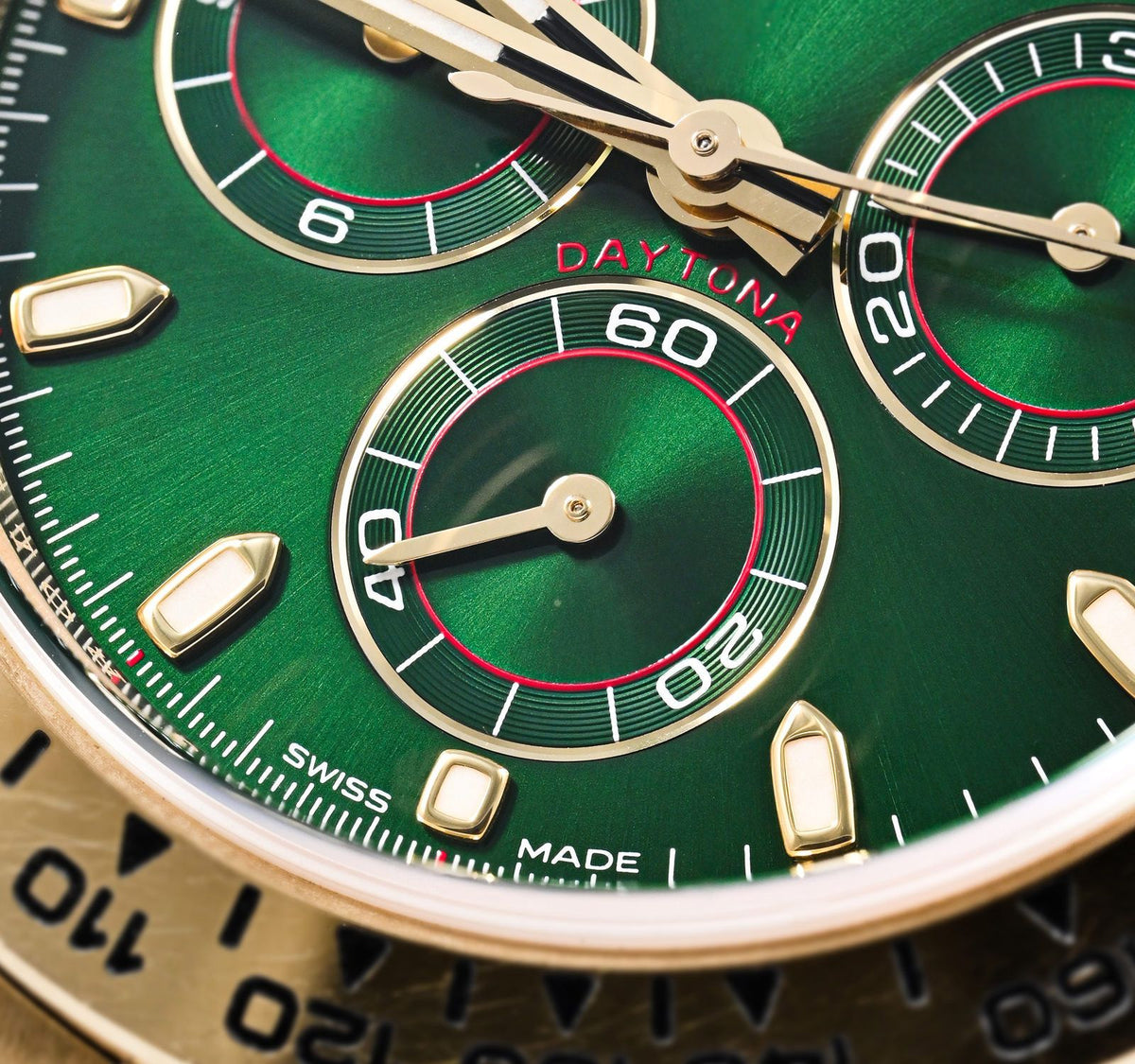 Rolex Daytona men's mirror watch, green dial – view 8