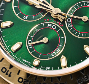 Rolex Daytona men's mirror watch, green dial – view 8