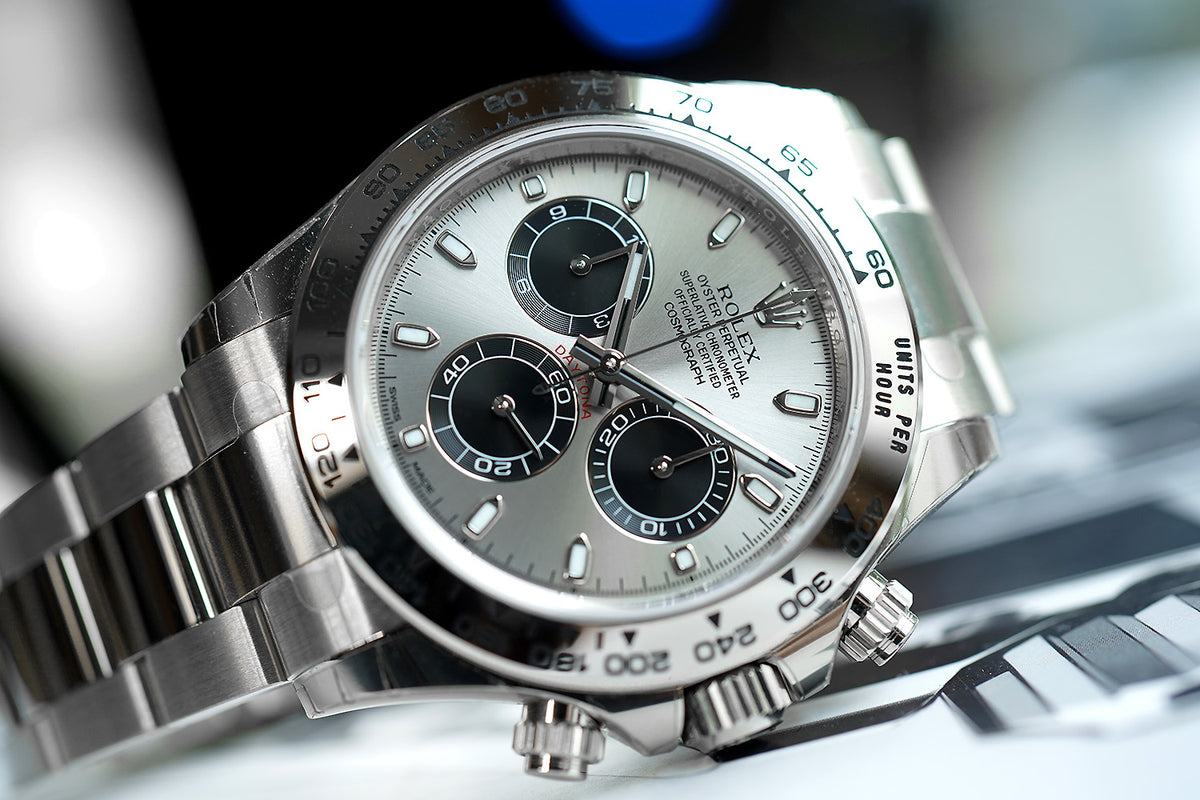 Rolex Daytona men's mirror watch, light gray dial – view 10